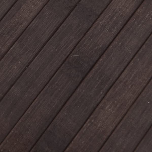 vidaXL Teppe rektangulær mørkebrun 80x100 cm bambus