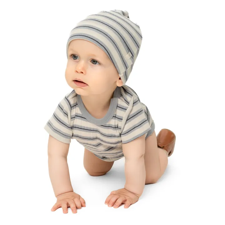 Minimalisma Bonnet Coton Bio Nope | Bleu marine