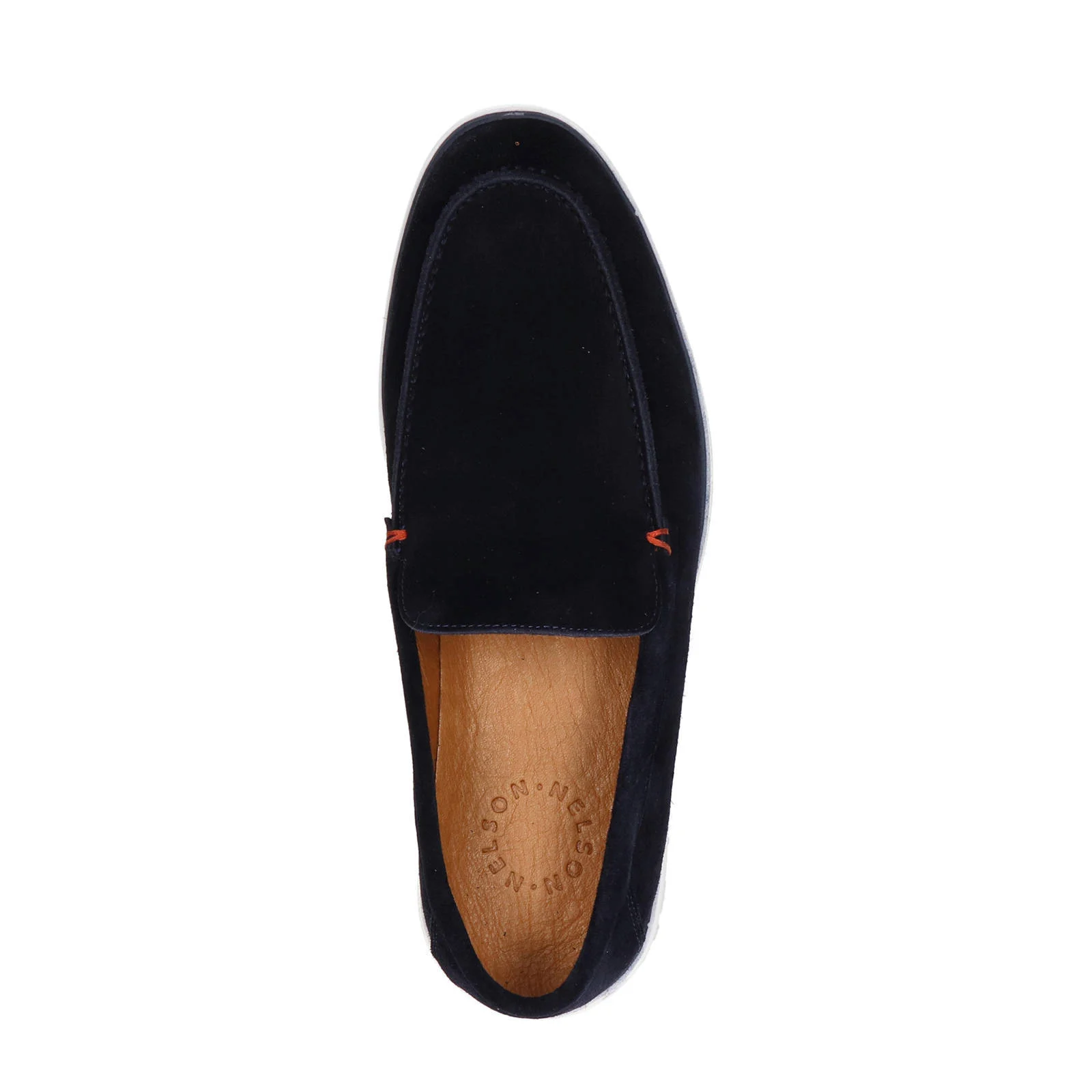 Nelson suède loafers donkerblauw