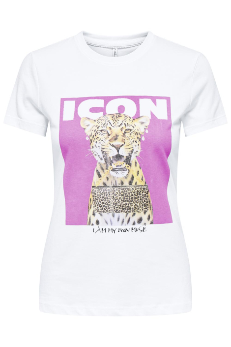 Only witte dames t-shirt