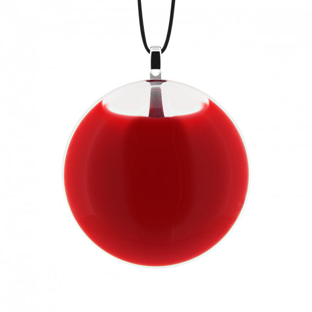 Pendentif en verre soufflé - Galet Mini Milk