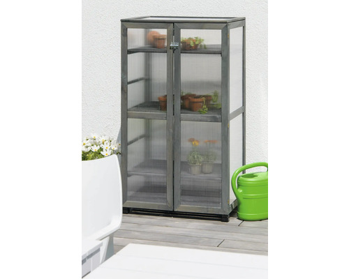 dobar Dome grote propagatiekast 56 x 52 x 110 cm antraciet