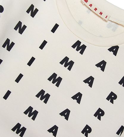 Marni Sweatshirt - Beige m. Schwarz