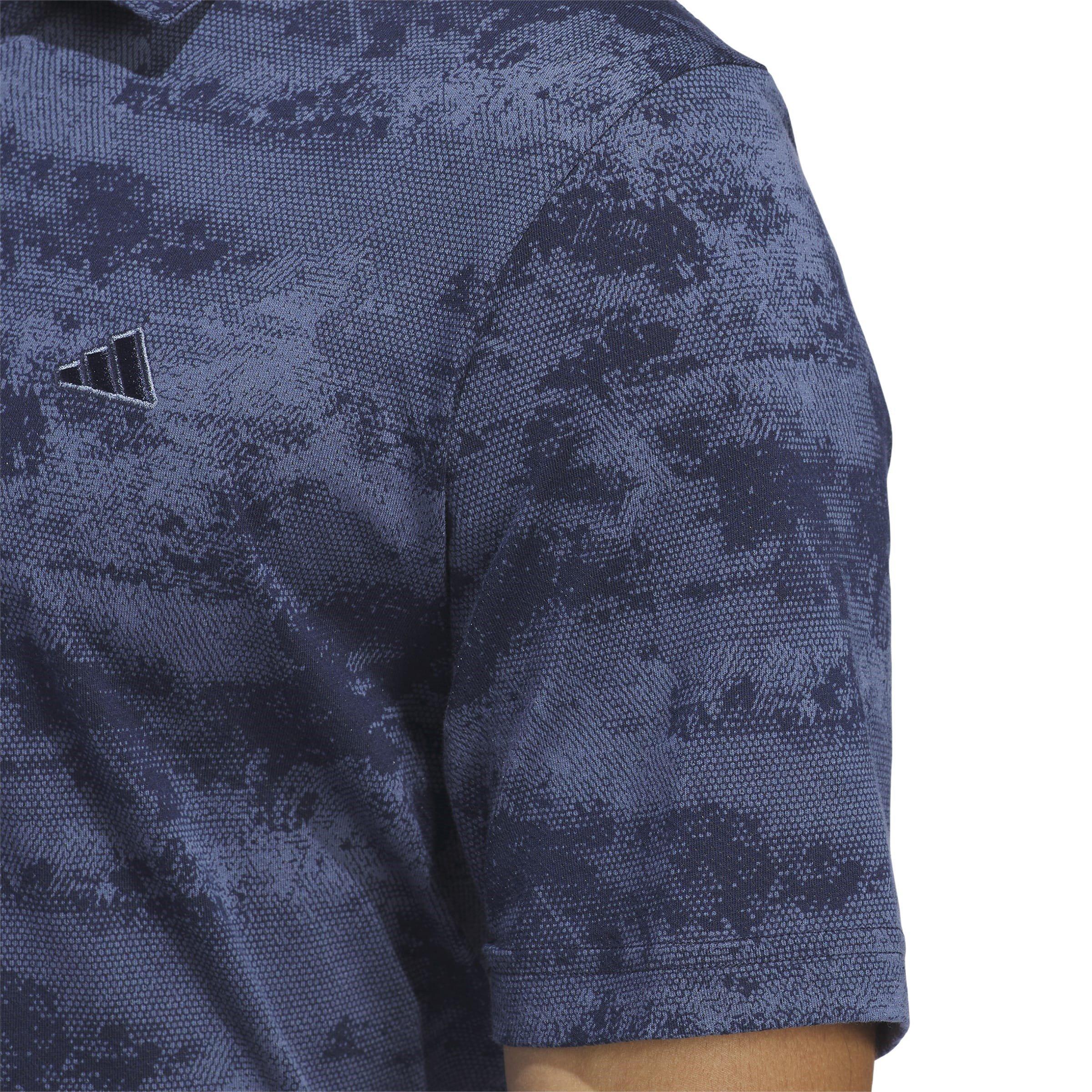 adidas Go To Printed Mesh Golf Polo Shirt Mens
