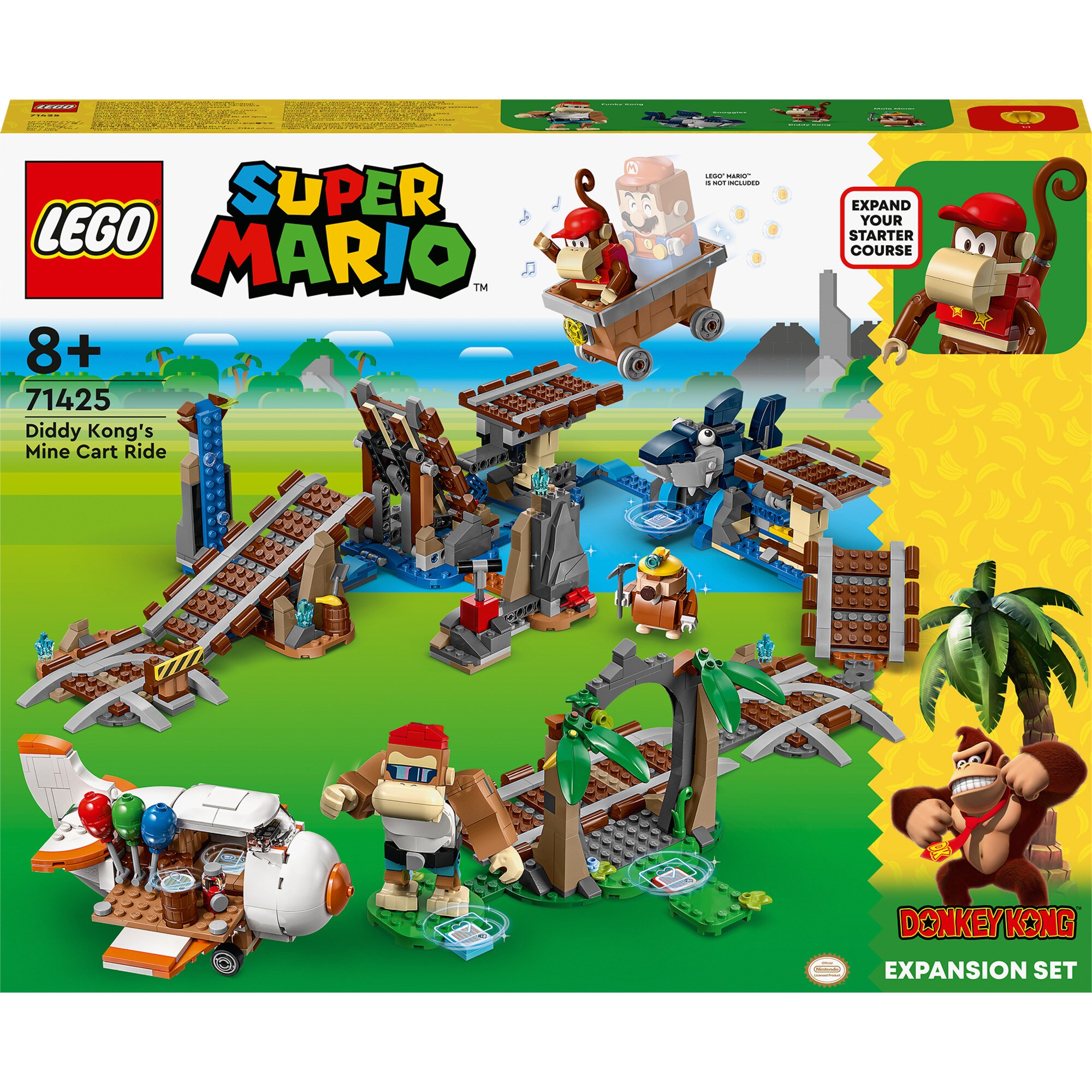 LEGO Konstruktionsspielzeug Super Mario Diddy Kongs Lorenritt - Erweiterungsset