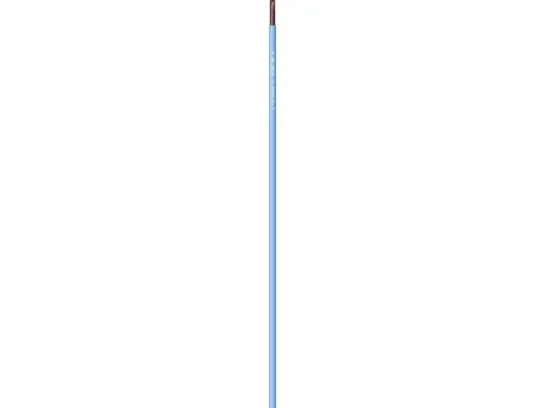 NKT Installationsledning, halogenfri1x6mm² NOVL sort 450/750Vring, kabeldiameter 5,2mm - (50 meter)
