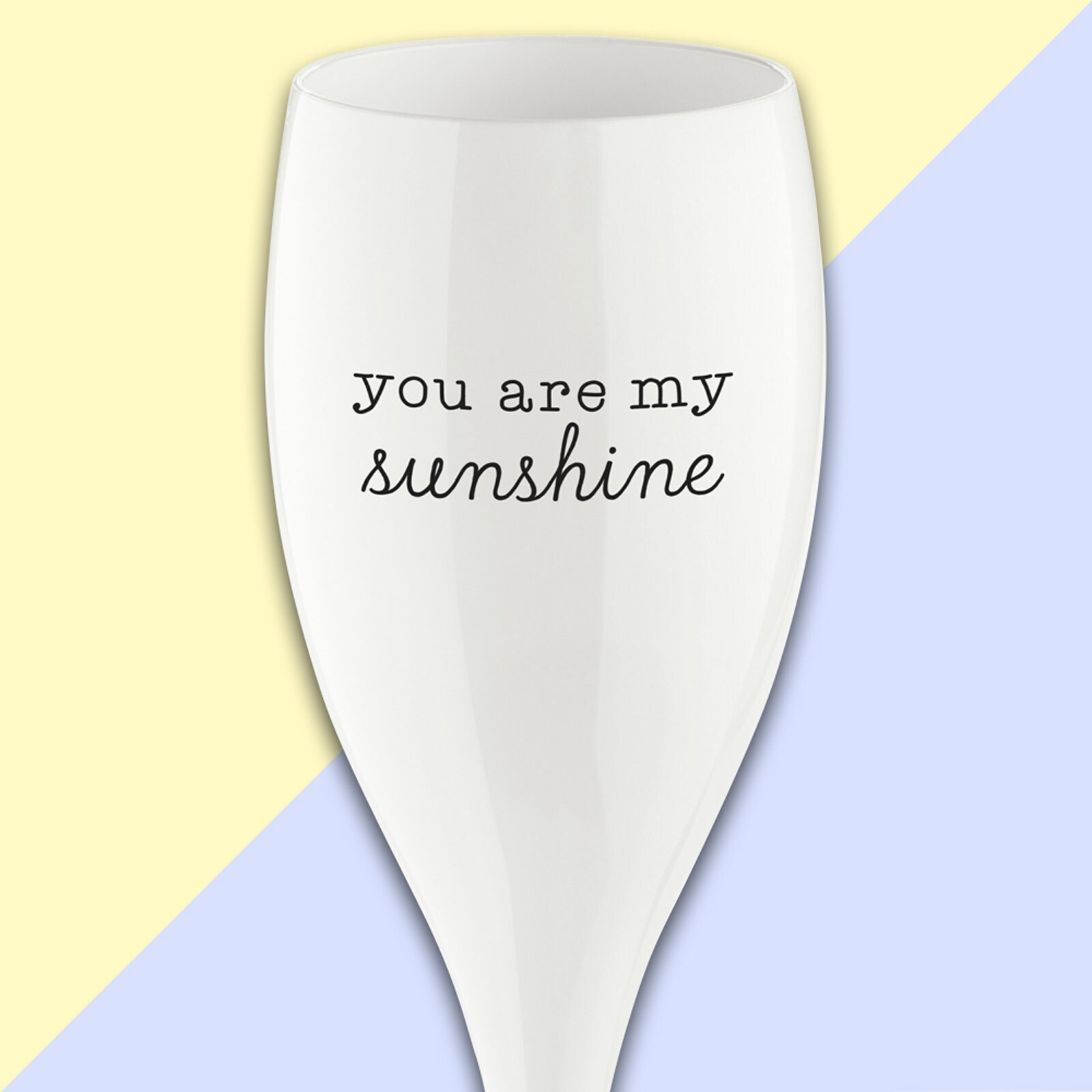 Koziol Sektglas Superglas mit Druck CHEERS NO. 1 100 ml