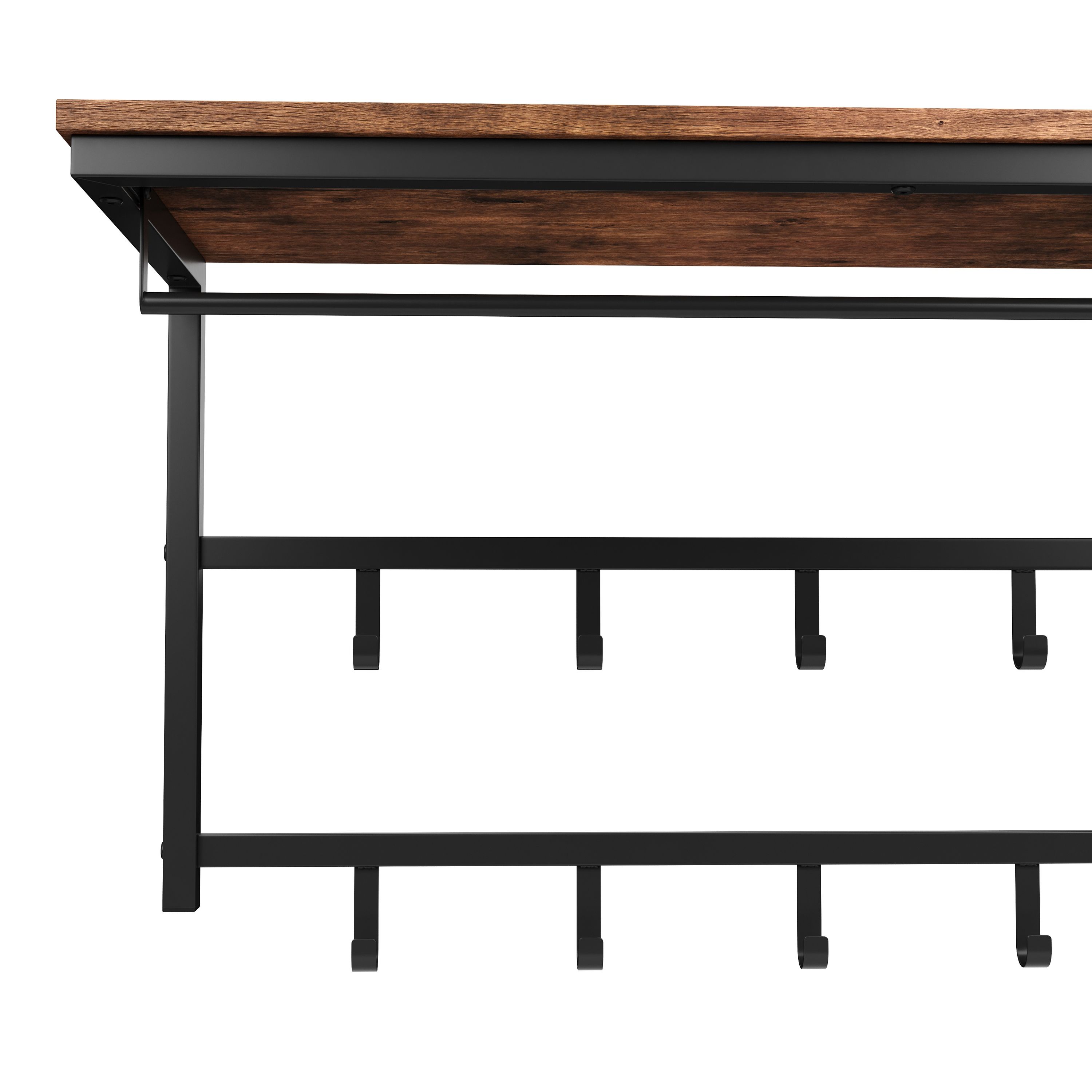 Wandgarderobe Vintage BONITA mit 10 Haken 80 x 42 cm