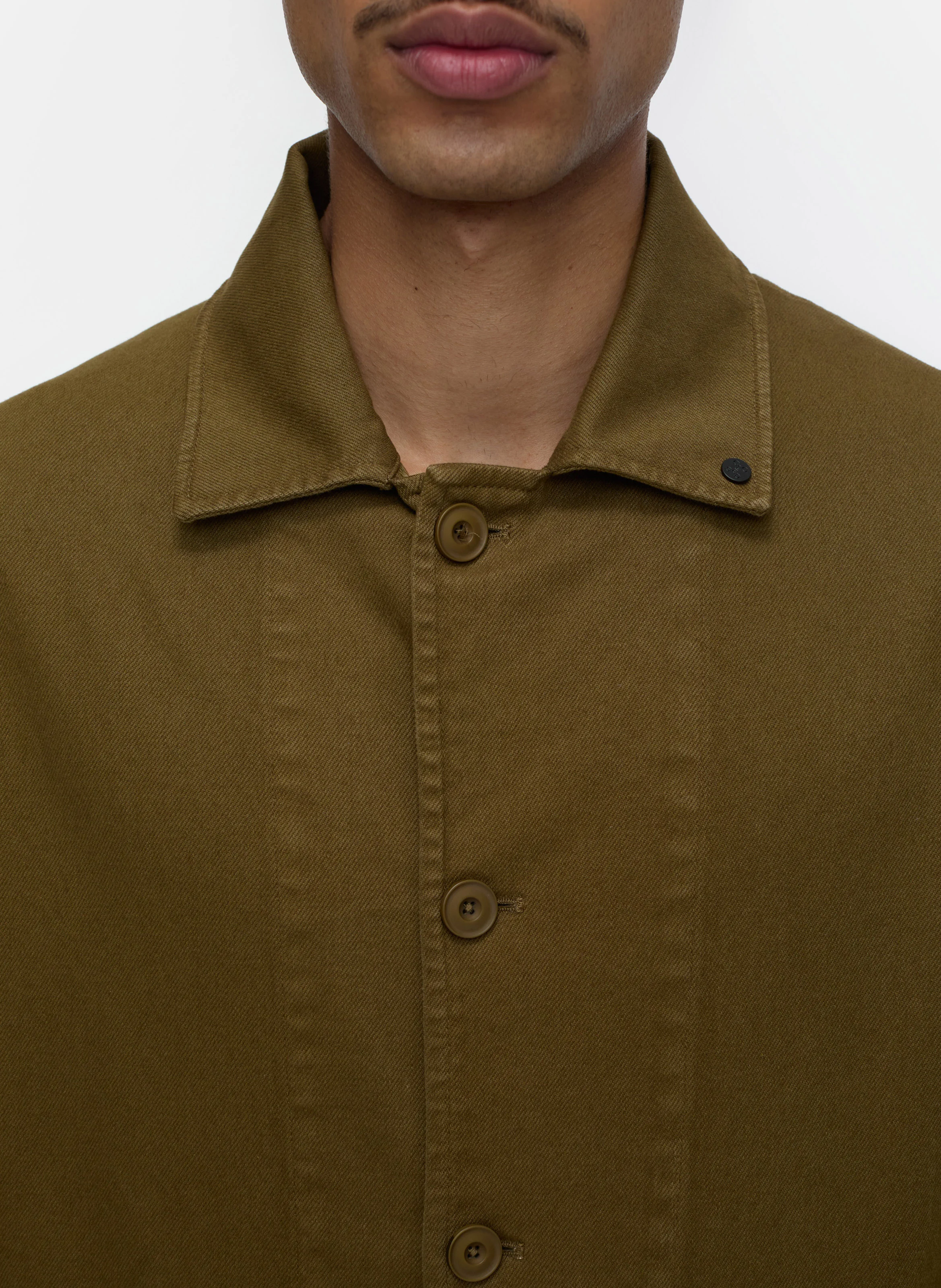 Surchemise regular en sergé de coton | Doré