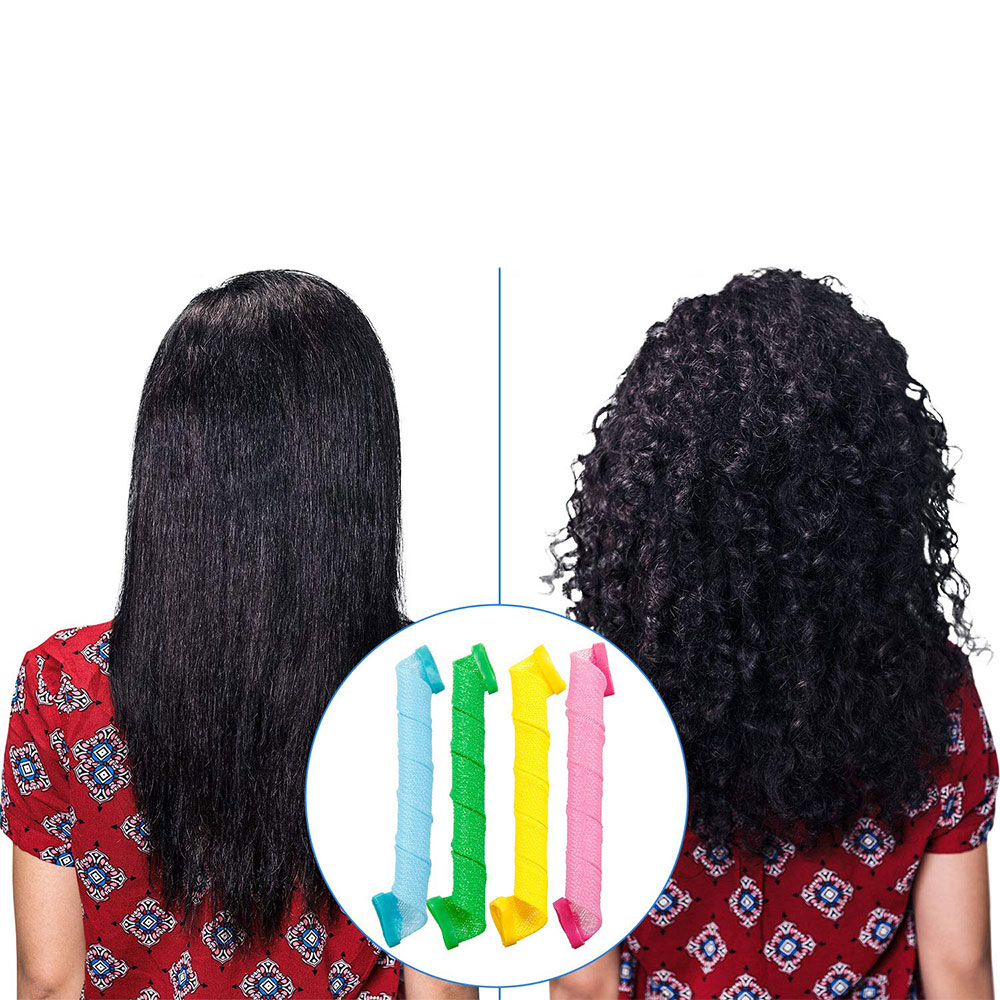 (32-tlg. Set) 75cm Locken Wickler Haar Styling ohne Hitze Wave Spirale