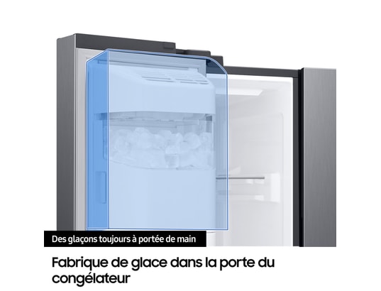 SAMSUNG - Réfrigérateur side by side RS70F66KCF