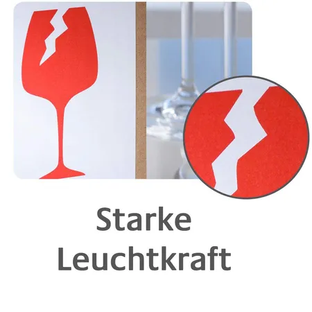 Avery Zweckform 7250 Symbol Warnetiketten 74 x 100 mm, 1 Rolle/200 Etiketten, rot