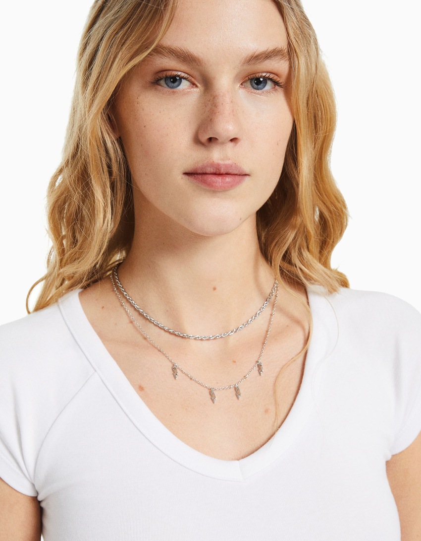Conjunto de 4 colares de corrente