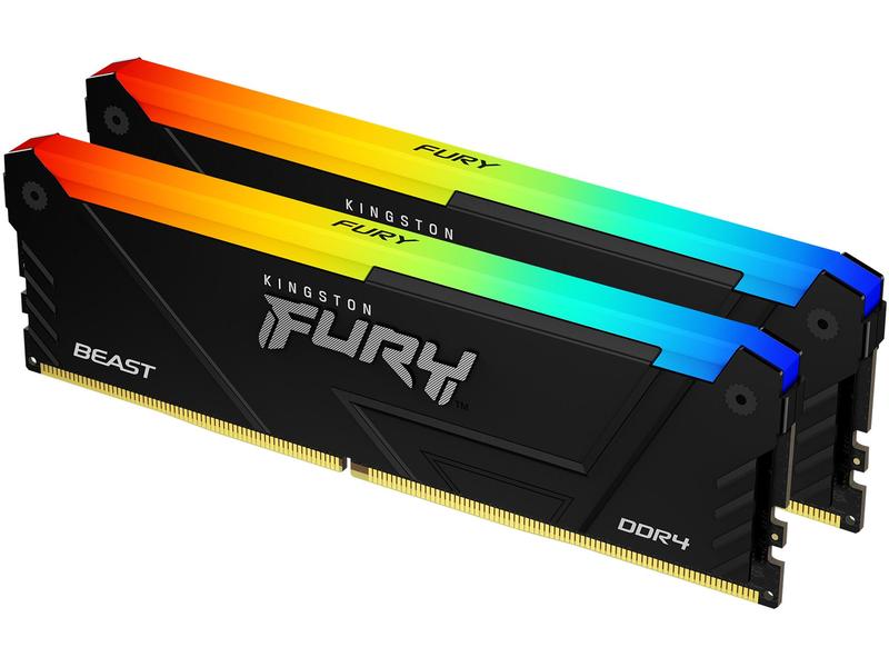 Kingston DDR4-RAM Fury Beast RGB 3600 MHz 2x 16 GB High-Performance Arbeitsspeicher mit RGB-Beleuchtung
