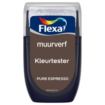 Flexa Creations muurverf kleurtester Pure Espresso 30ml