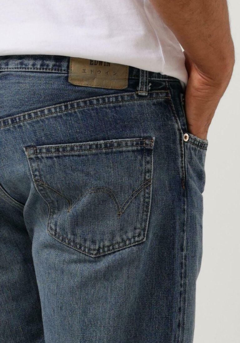 EDWIN blauwe edwin straight leg jeans regular tapered kurabo