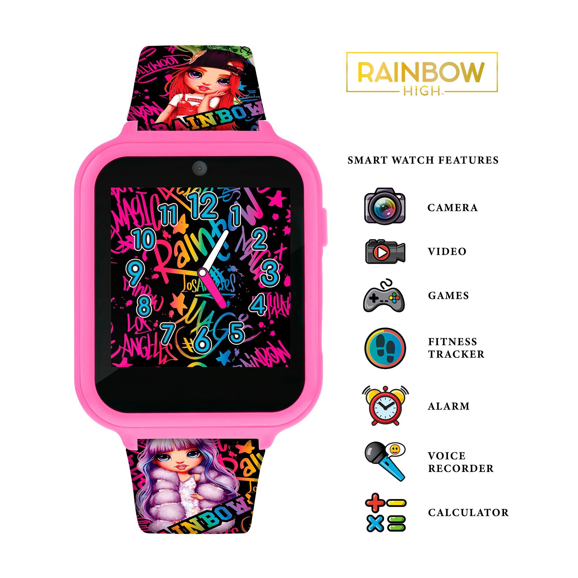 Rainbow High RH Multicoloured Silicone Strap Smart Watch Childrens