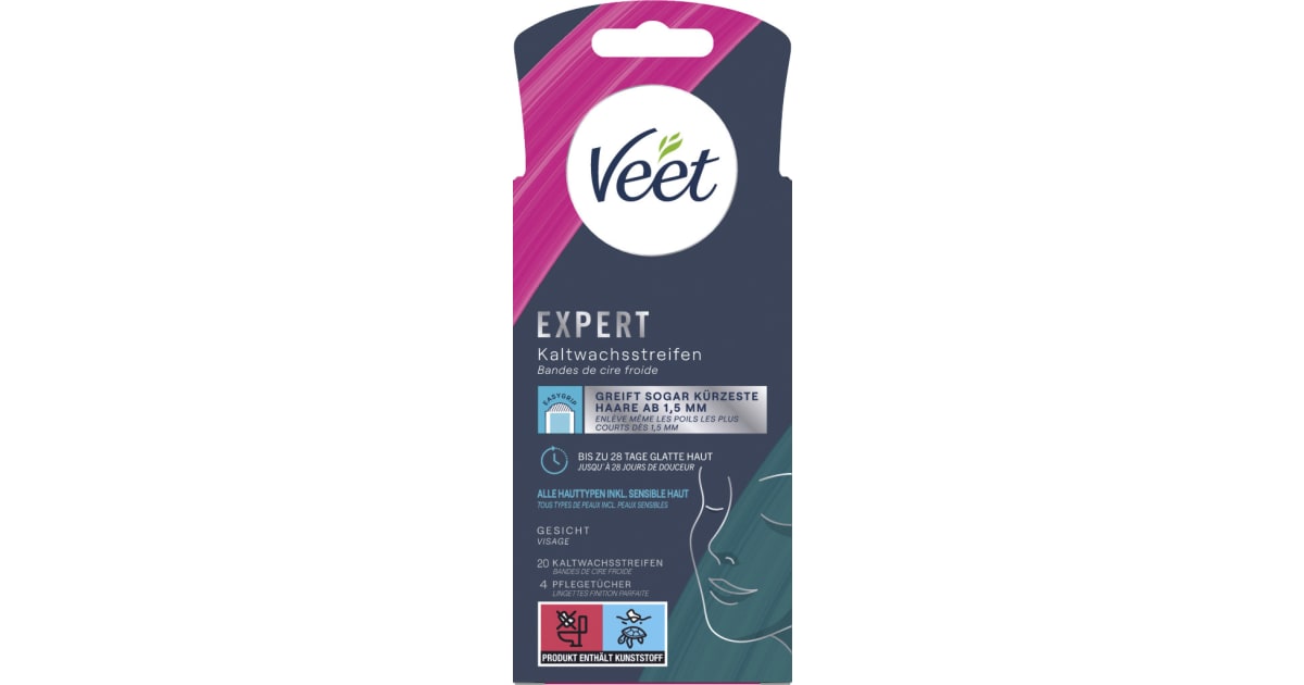 Veet Kaltwachsstreifen Gesicht