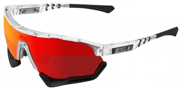 Scicon Sports Aerotech SCN PP Lunettes De Soleil De Performance Sportive (Scnpp Multimorror Rouge/Briller)