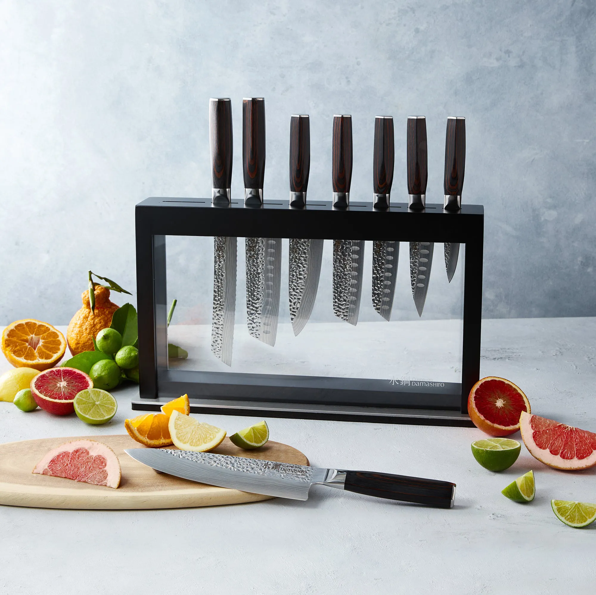 THE CUSTOM CHEF™ Damashiro® EMPEROR Hisa Knivblok - 9 dele