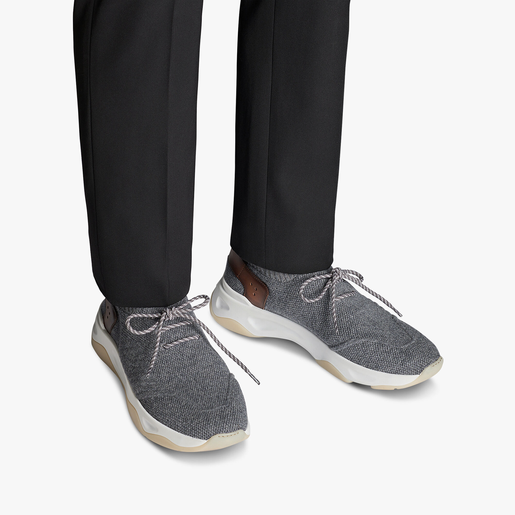 Sneaker Shadow En Cachemire Et Cuir