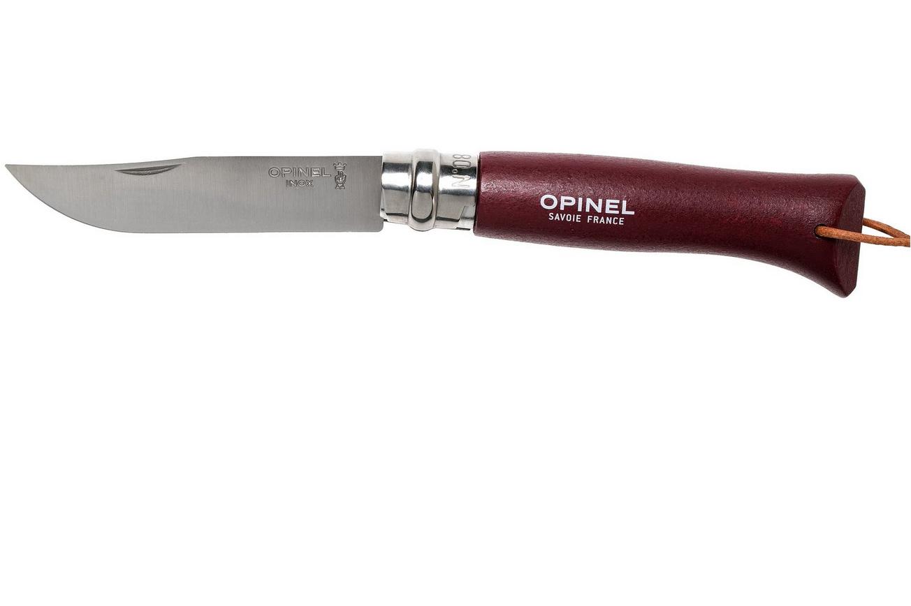 Opinel zakmes Trekking No. 08RV zakmes, Burgundy