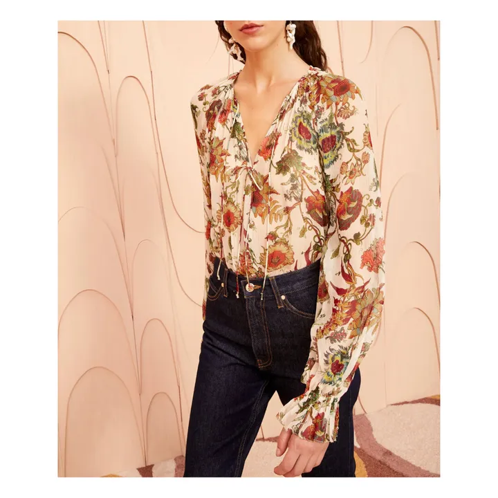 Ulla Johnson Blouse Bernadette Soie | Rose pâle