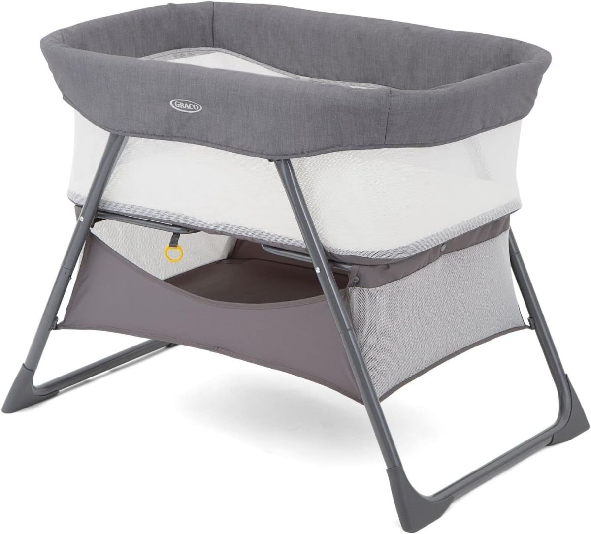 Side-by-Side Bedside Bassinet/Crib Keeping Baby Close to You, Folds Down Small