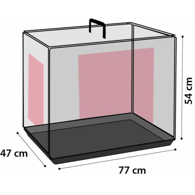 Cage pour chien Coloris Noir 2 portes