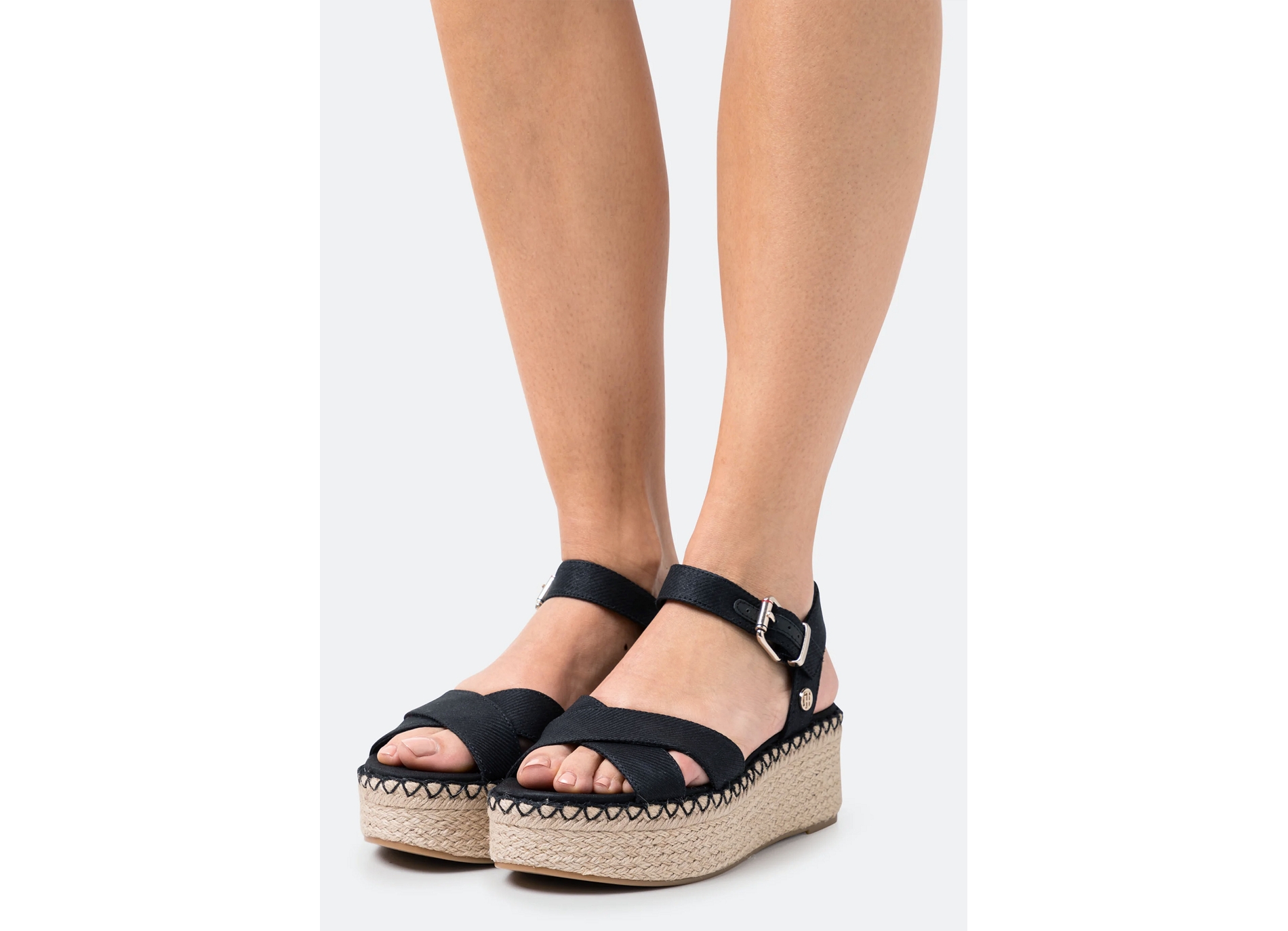 Shiny touches platform wedge 6245 noir
