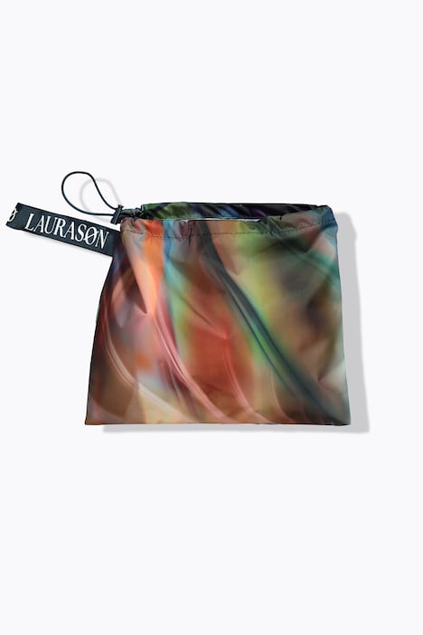 Funktions-Regencape, Unisex, Print, Kapuze