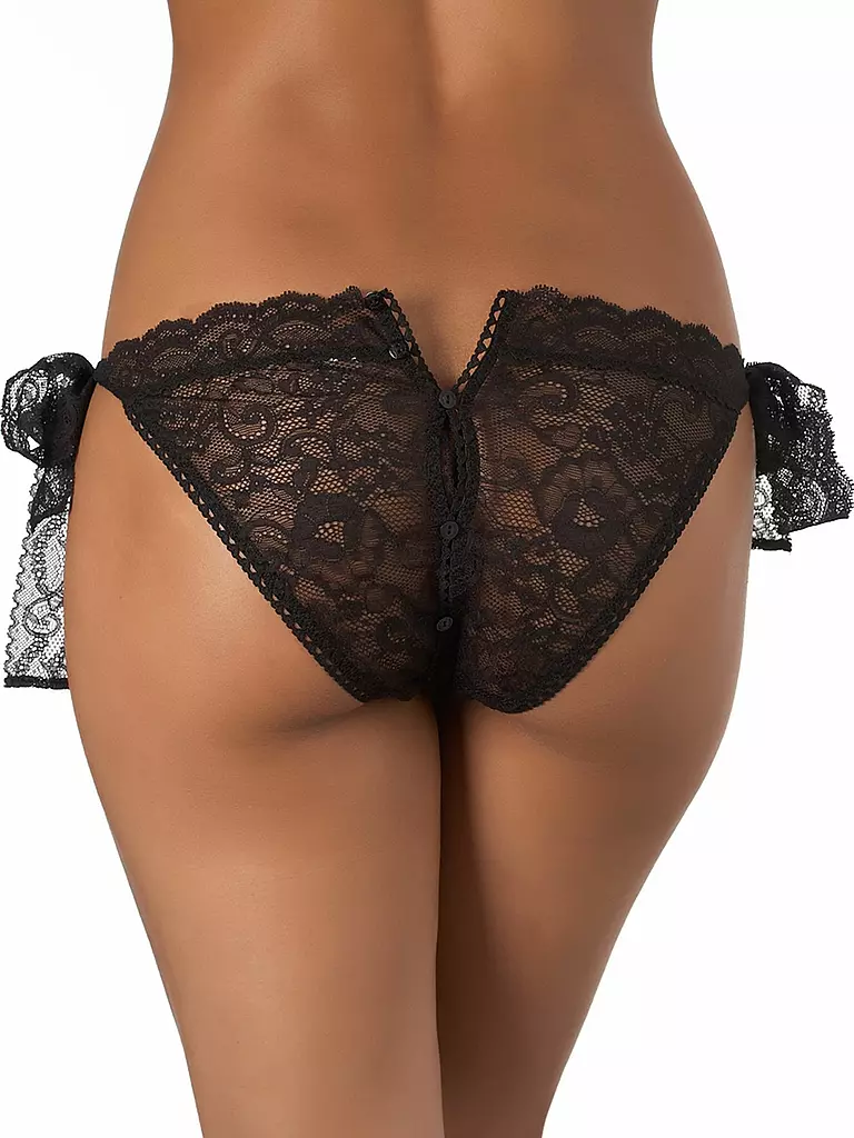 AUBADE Slip ouvert Boîte à Désir schwarz  schwarz