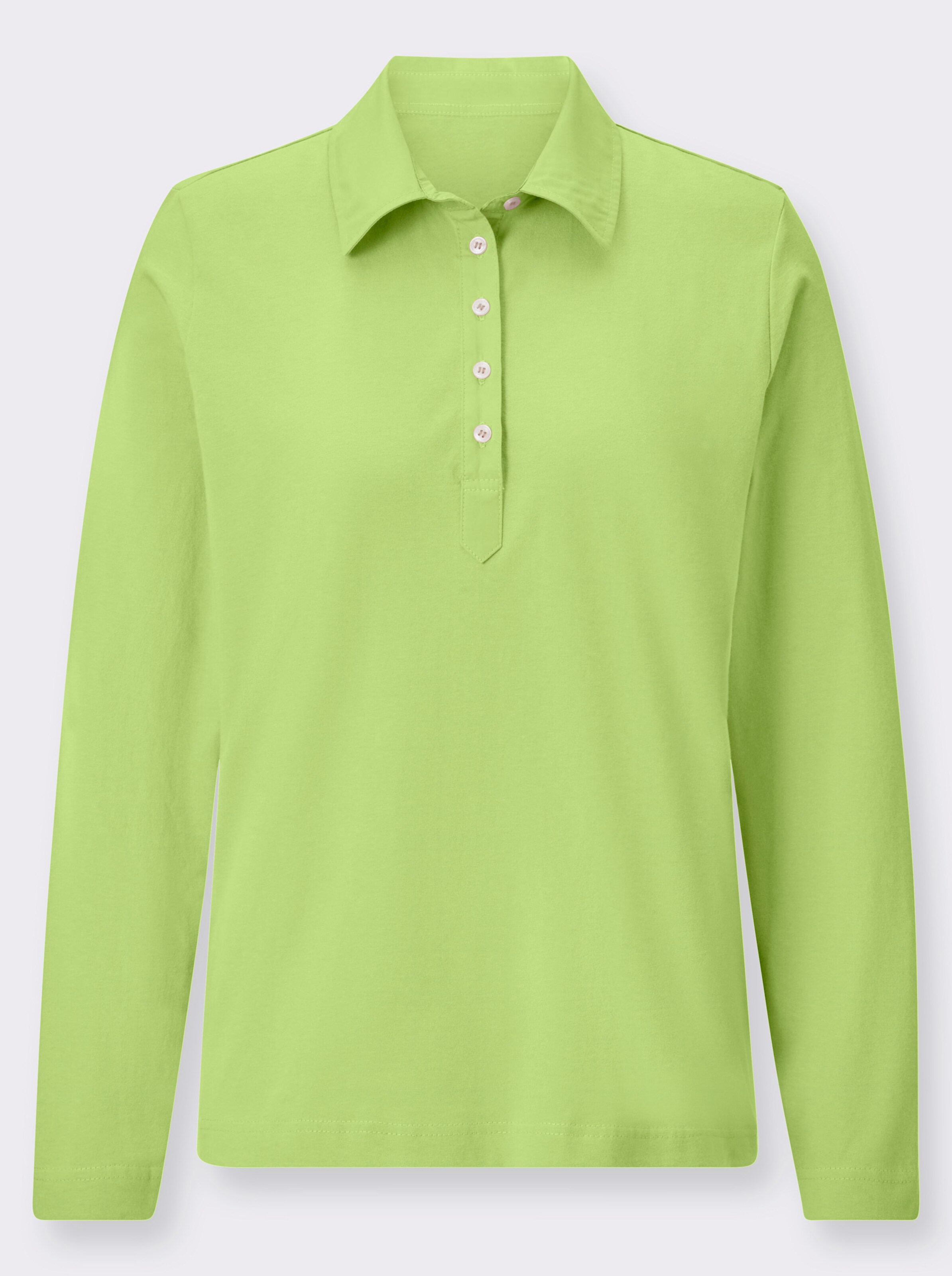 Langarm-Poloshirt
