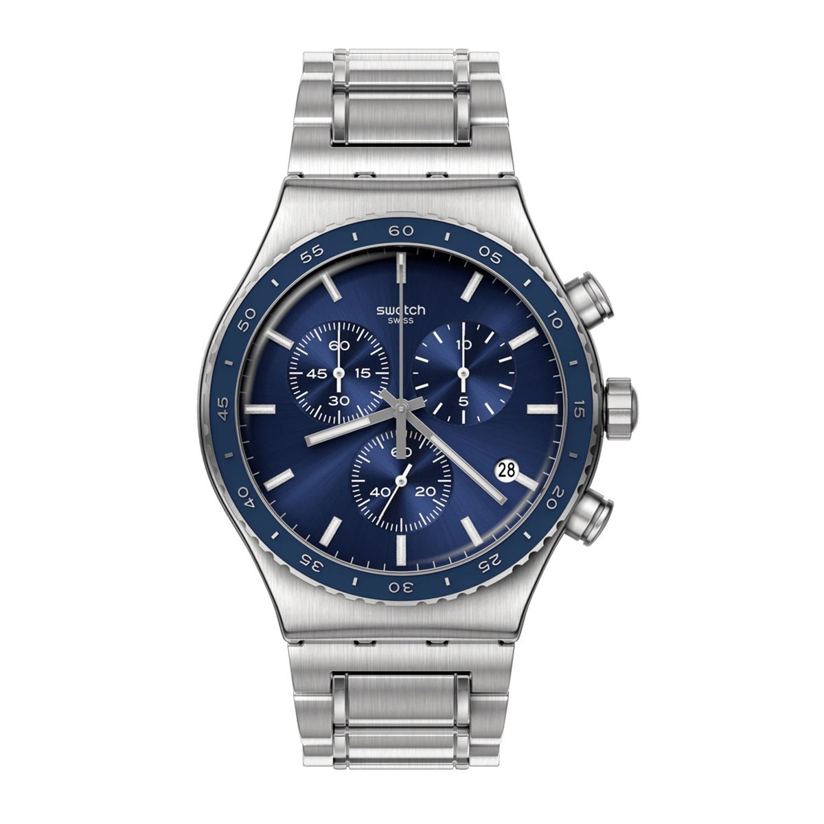 Montre Swatch New Irony Chrono Cobalt Lagoon acier