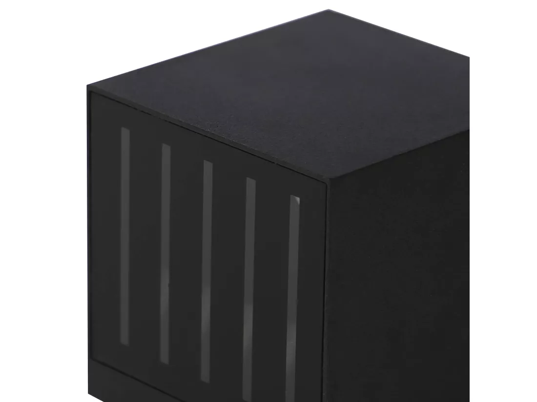 NETTLIFE 2 pièces Applique murale LED Intérieur & Extérieur - Noir Lampe extérieure IP65 Etanche Applique extérieure 3000K Blanc froid Up Down 10W