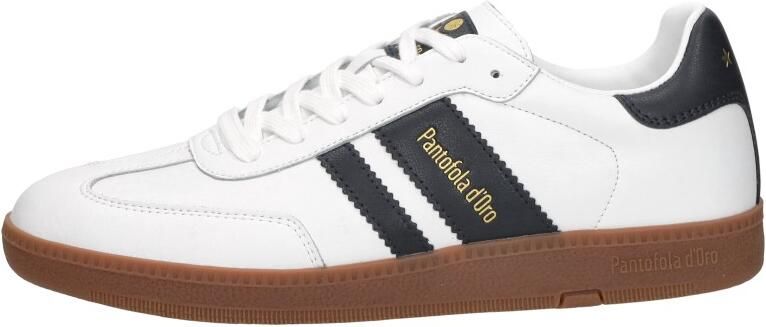 Pantofola d'Oro Bomber suède leren sneakers wit zwart