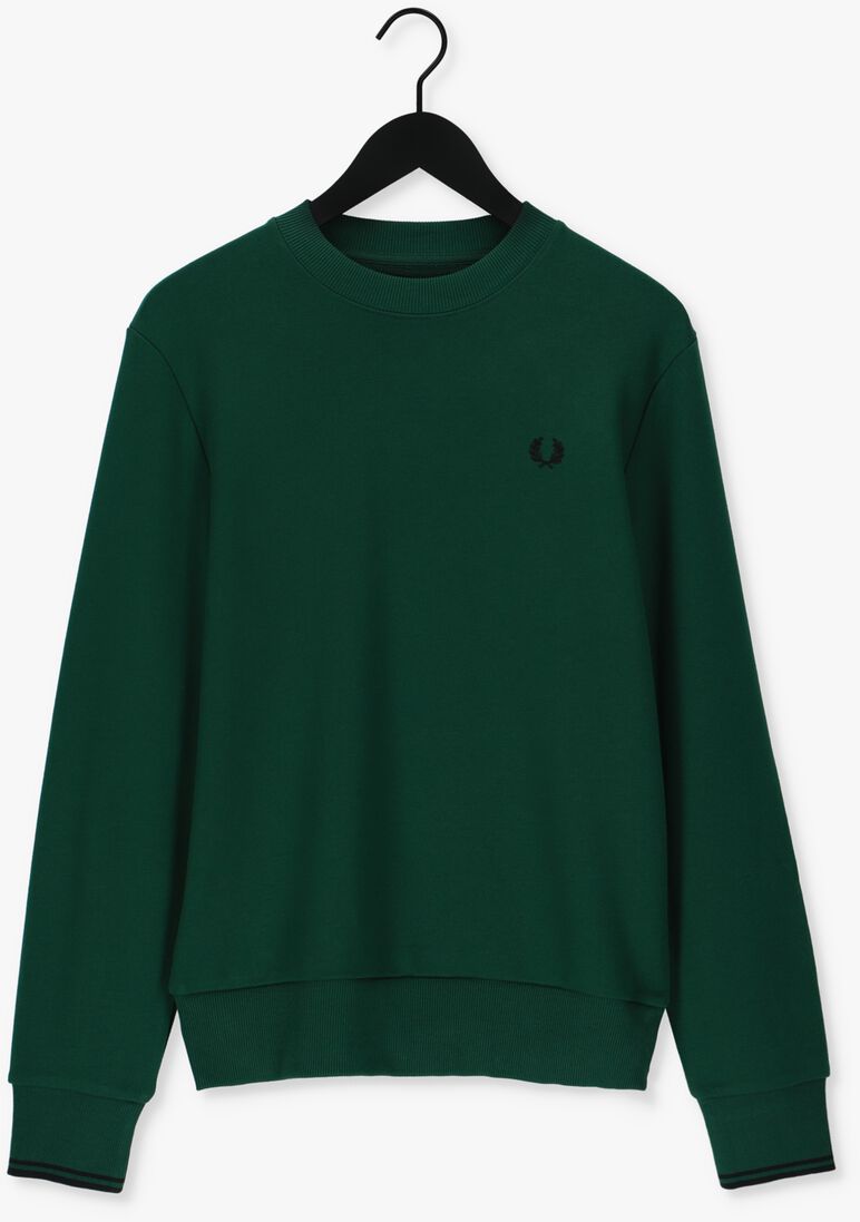 FRED PERRY groene fred perry trui crew neck sweatshirt