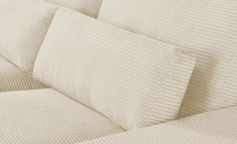 Element Branna Beige Cordstoff Ottomane rechts