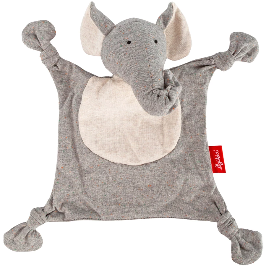 sigikid ®Schnuffeltuch Elefant Yellow grau