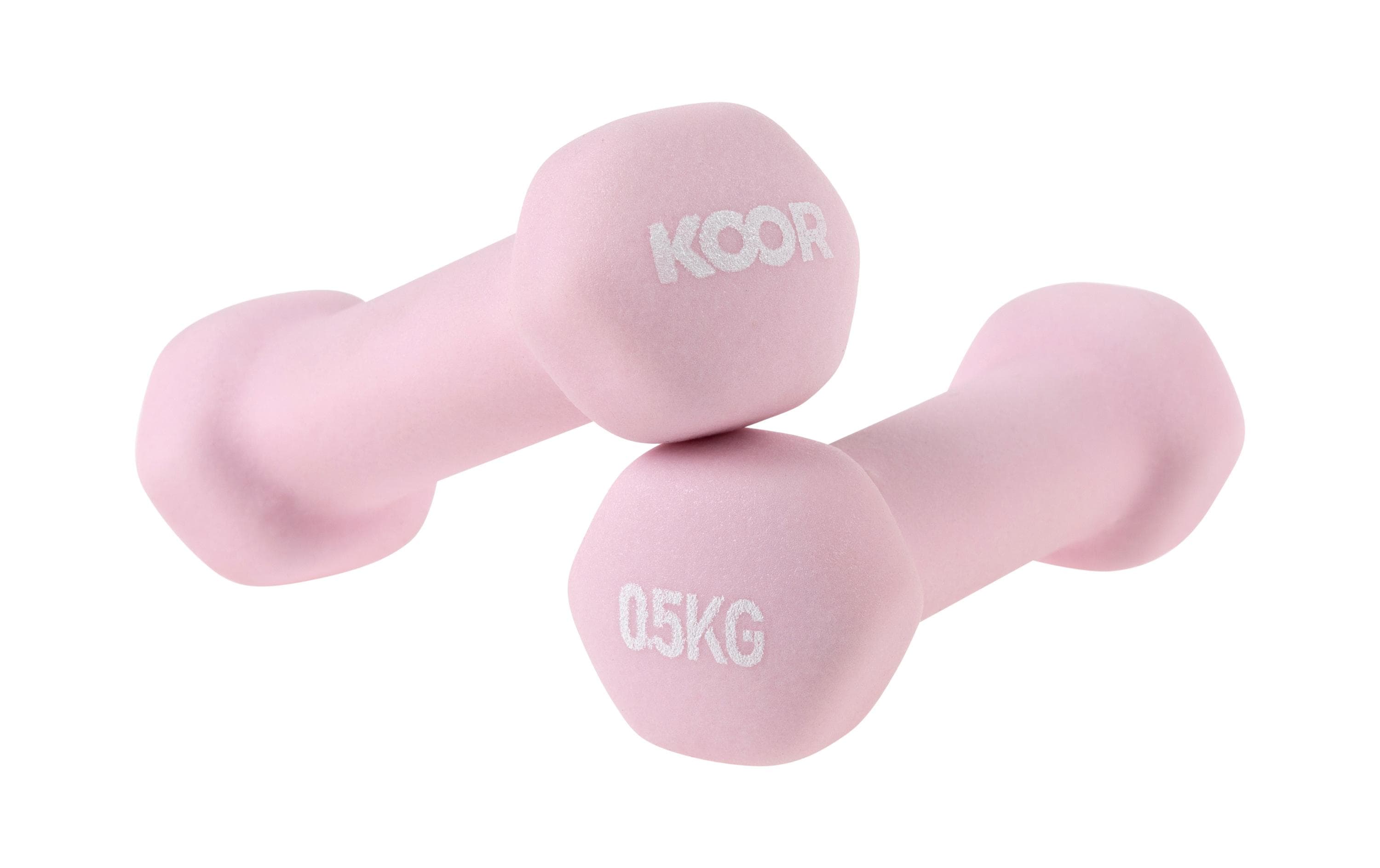 Kurzhantel-Set 0.5 kg, RosaIdeal für das Training zu Hause