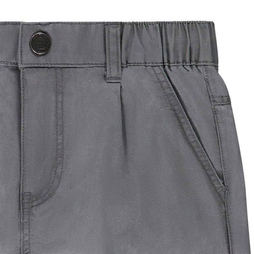 Bermuda en toile uni pour garçon - Gris foncé