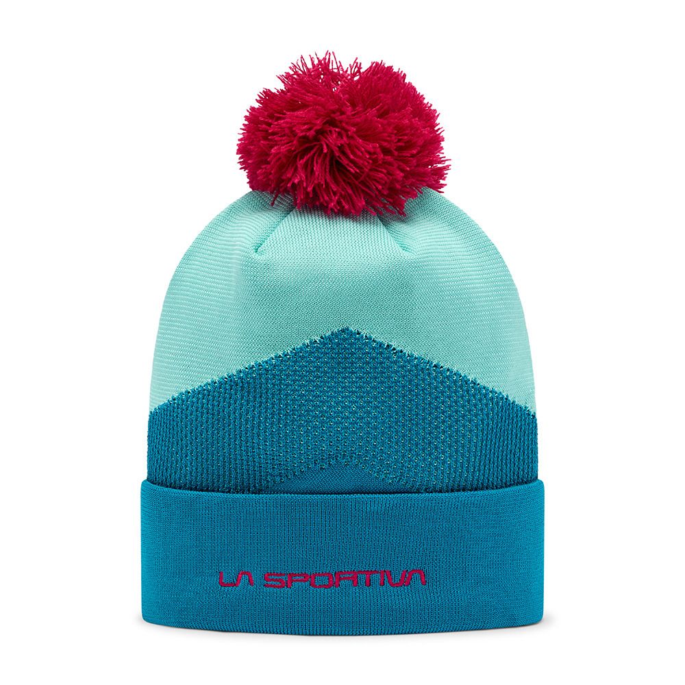 La Sportiva KNITTY - Bonnet crystal/turquoise