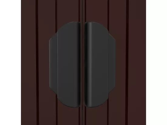 Abri de jardin Marron foncé 192x855x223 Acier galvanisé