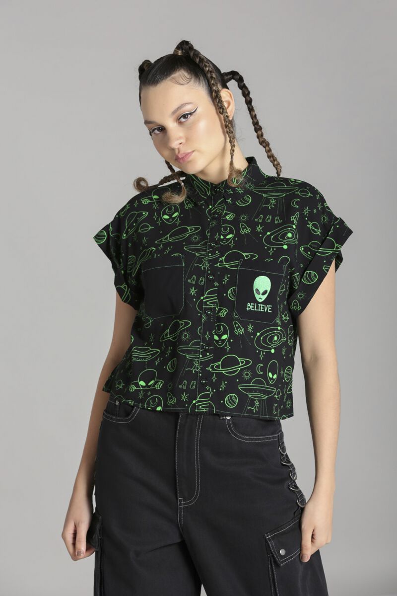 Mulder Shirt | Hell Bunny Chemisier