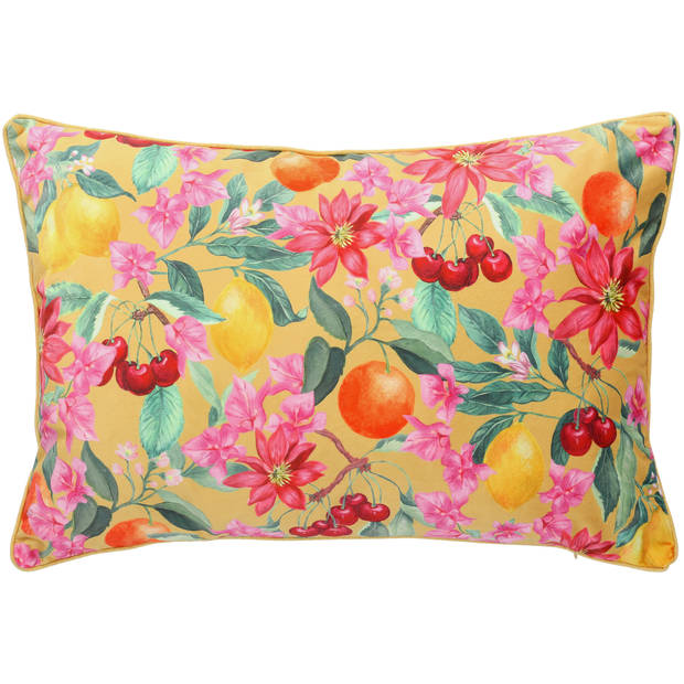 Blokker Sierkussen Dolce Frutta - 40x60 cm - Geel