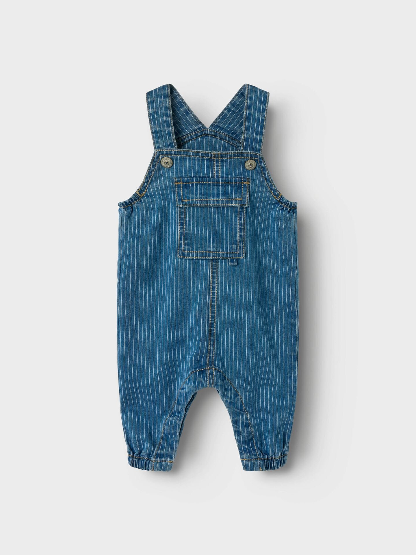 Devin Stripe Denim Overall