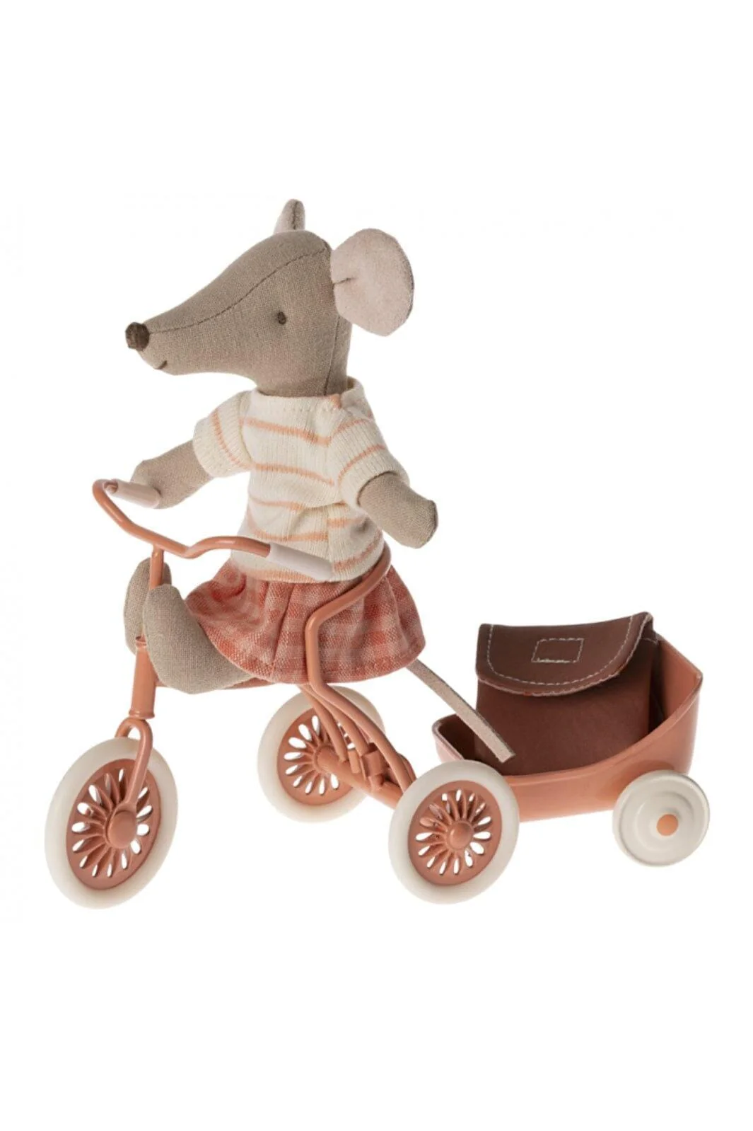 Maileg Tricycle Mouse, Big Sister coral