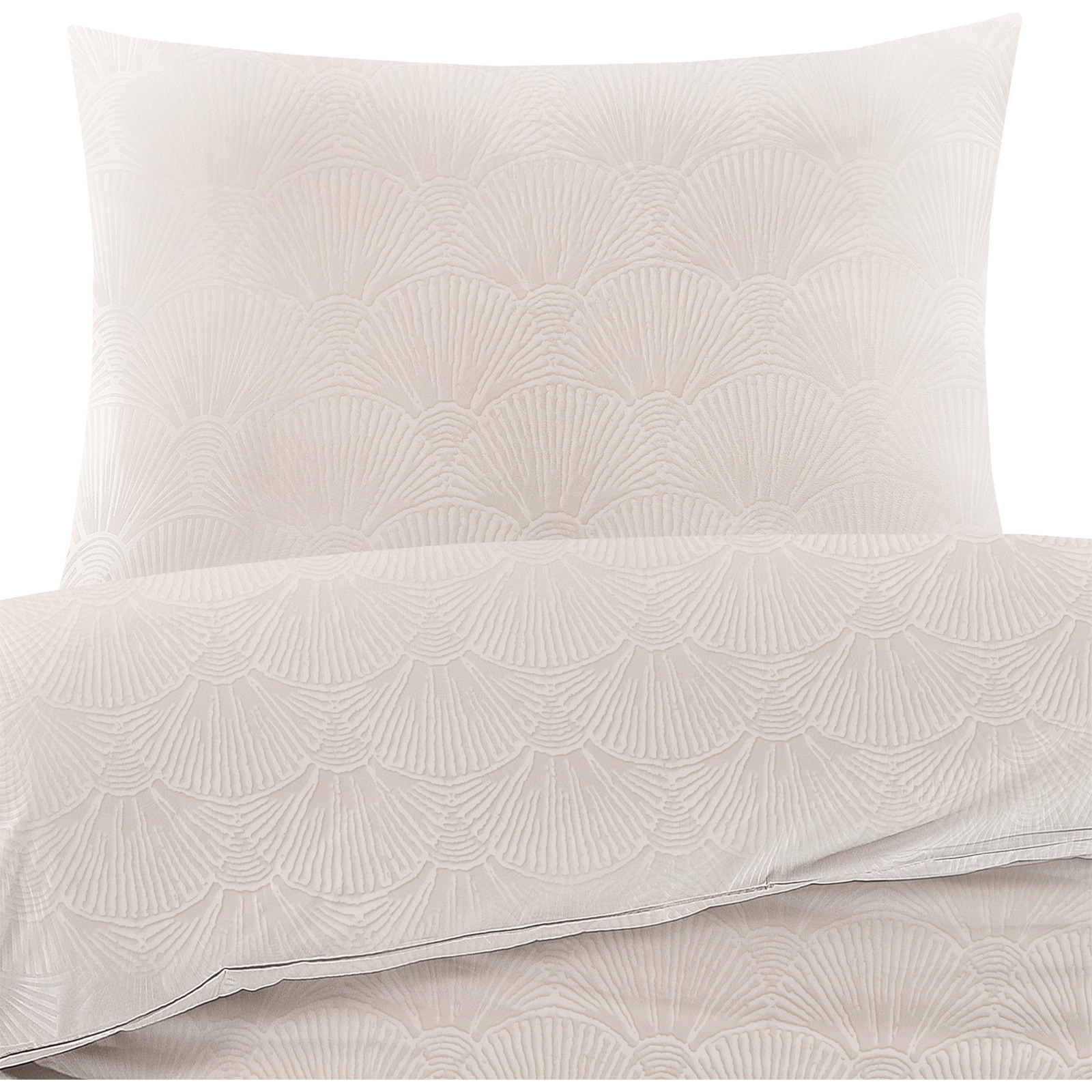 Bettwäsche Micro-Polyester Muscheln beige
