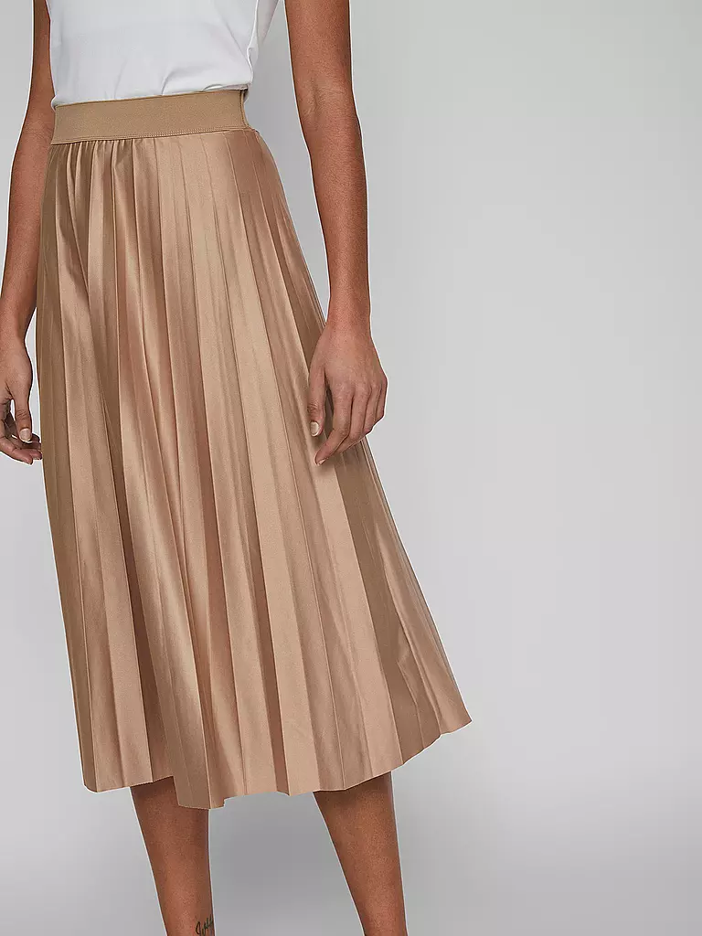 VILA Plisseerock VINITBAN  beige