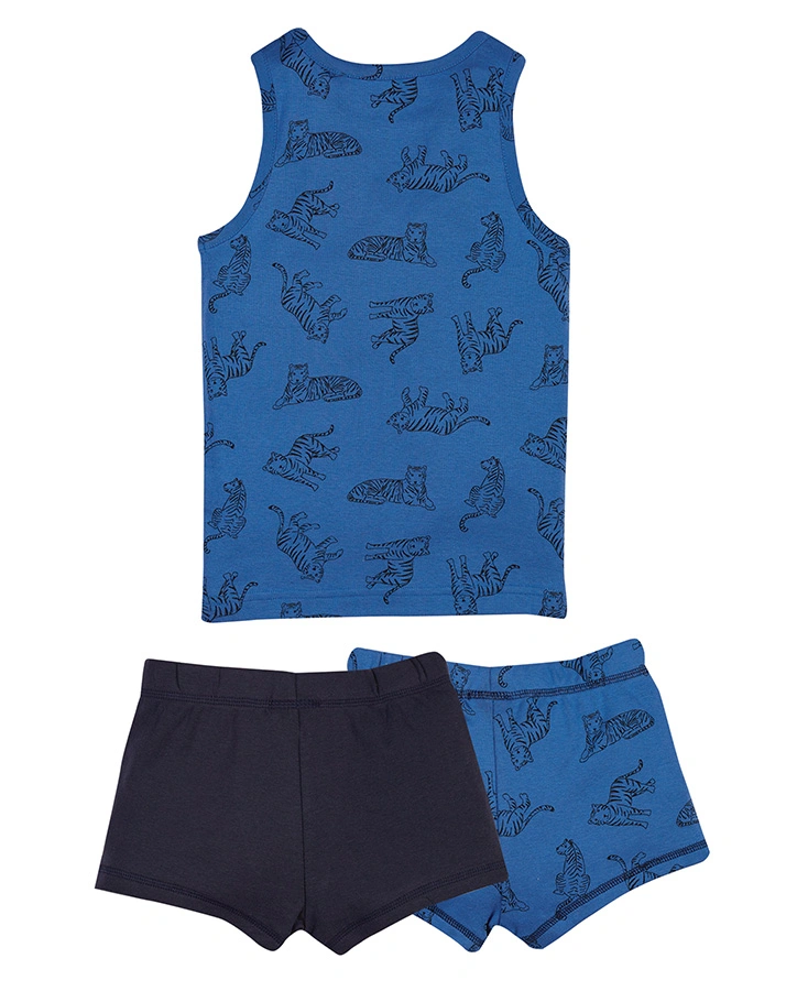 Unterwäsche-Set TIGER 3-teilig in blau